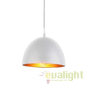 Lustra / Pendul modern design nordic 40cm MODENA alb/auriu - Img 2