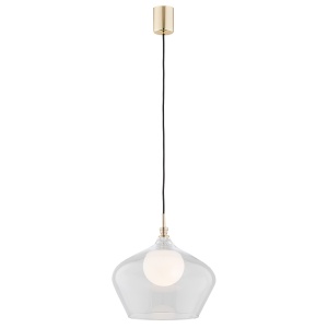 Lustra / Pendul modern design scandinav IRUN 30cm transparent