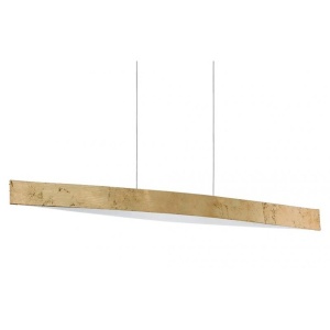 Lustra, Pendul modern L-97cm, finisaj auriu/alb, LED Fornes 93341 EL