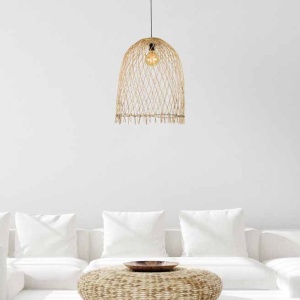 Lustra/Pendul ratan natural boho style Maryl 154019 universul-luminii.ro