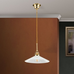 Lustra, Pendul realizat manual design rustic ARTDESIGN, alama lucioasa - Img 6
