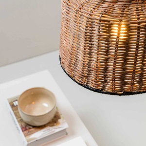 Lustra / Pendul suspendat design natural din ratan SAIPAN 22,5cm 101539 universul-luminii.ro