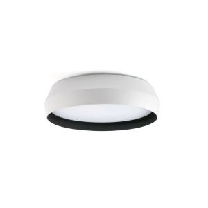 Lustra / Plafoniera LED design modern slim SHOKU 35cm alb/negru