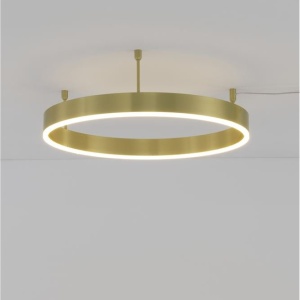 Lustra/Plafoniera LED dimabila design circular MOTIF bronz 60cm 121609 universul-luminii.ro
