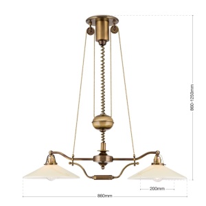 Lustra realizata manual design rustic ARTDESIGN, patina/ champagne 163579 universul-luminii.ro