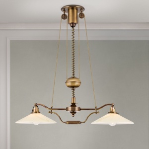 Lustra realizata manual design rustic ARTDESIGN, patina/ champagne 241589 universul-luminii.ro