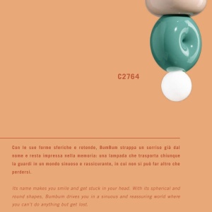Lustra retro realizata manual din ceramica Bumbum 136849 universul-luminii.ro