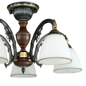 Lustra rustica aplicata cu 5 brate design italian 3800 106329 universul-luminii.ro