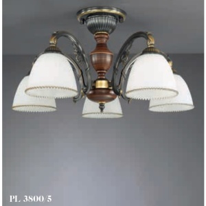 Lustra rustica aplicata cu 5 brate design italian 3800 203229 universul-luminii.ro