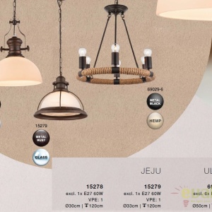 Lustra rustica design deosebit Ulleu 69029-6 GL - Img 4