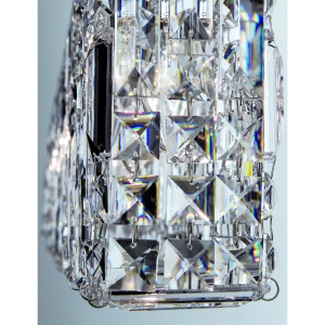 Lustra suspendata cristal Asfour design modern de lux Ring 90cm chrome plated 95859 universul-luminii.ro