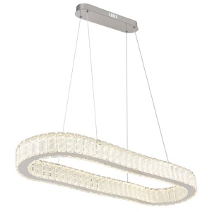 Lustra suspendata cu telecomanda design modern Mucky crom