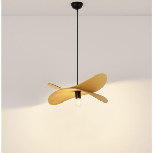 Lustra suspendata decorativa LUVE galben mustar - Img 2