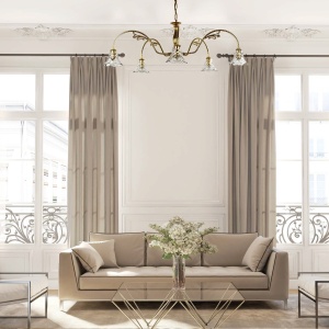 Lustra suspendata deosebita design LUX TULIP 07-CH 192929 universul-luminii.ro