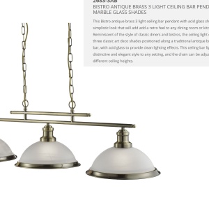 Lustra suspendata design clasic Bistro 3L alama antique 2683-3AB SRT 74039 universul-luminii.ro