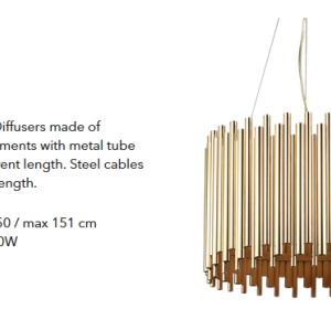 Lustra suspendata design clasic PAN SP5, D-47cm 208817 62259 universul-luminii.ro
