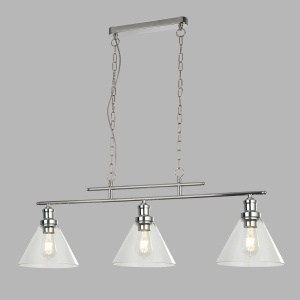 Lustra suspendata design clasic Pyramid silver satin 1277-3SS SRT - Img 3