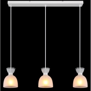 Lustra suspendata design decorativ MASSEY alb 15769W-3 GL 247839 universul-luminii.ro