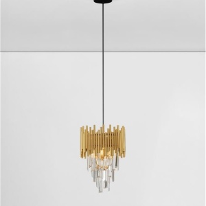 Lustra suspendata design elegant MAGNOLIA aurie - Img 4