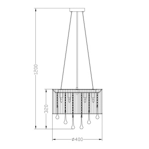 Lustra suspendata design elegant Verona alb - Img 3