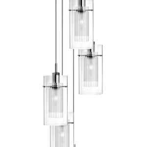 Lustra suspendata design modern Duo 5L crom 2305-5 SRT - Img 4