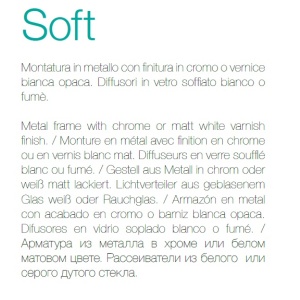 Lustra suspendata design modern SOFT SP6 FUME 111841 57179 universul-luminii.ro