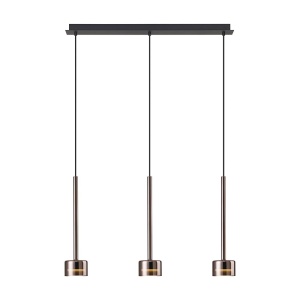 Lustra suspendata design modern TONIC 3L cupru