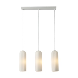 Lustra suspendata design nordic Miella 3L alb - Img 3