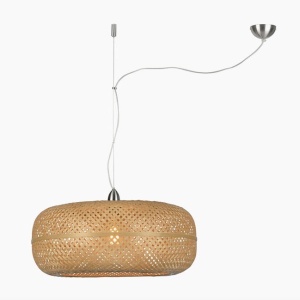 Lustra suspendata din bambus PALAWAN 60cm, natur