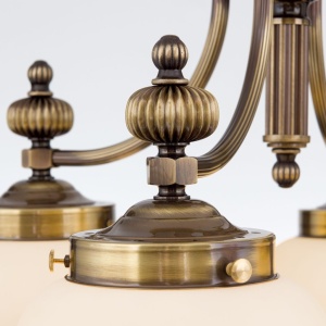 Lustra suspendata eleganta stil clasic Nostalgie 4L patina/ champagne 241459 universul-luminii.ro