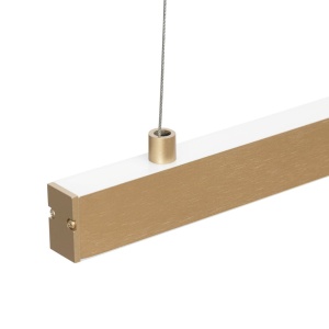 Lustra suspendata LED, 120cm, Otel, Auriu, MIAMI 246099 universul-luminii.ro