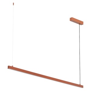 Lustra suspendata LED, 120cm, Otel, Teracota, MIAMI 246089 universul-luminii.ro