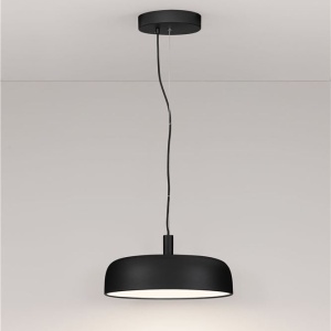 Lustra suspendata LED 2700K NOELIA negru 40cm - Img 3