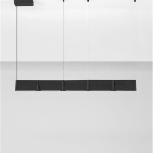 Lustra suspendata LED aluminiu negru FLUSSO - Img 9