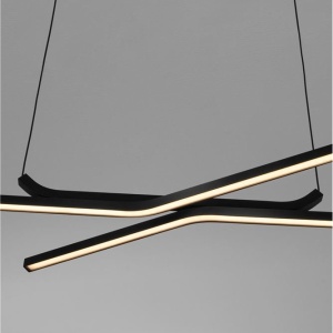 Lustra suspendata LED CCT design modern AKRO negru 169159 universul-luminii.ro