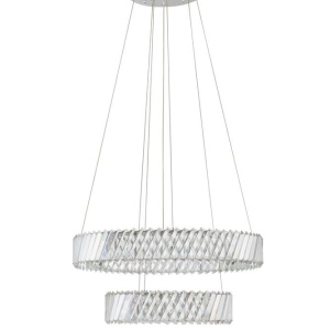 Lustra suspendata LED, cristale sticla ARIETTA 60cm - Img 7