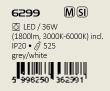 Lustra suspendata LED cu telecomanda design modern Othello 6299 RX - Img 5
