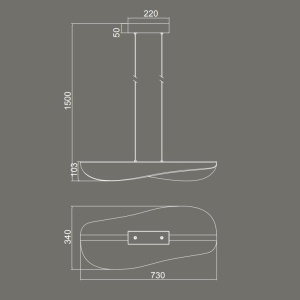 Lustra suspendata LED design deosebit Bianca - Img 2