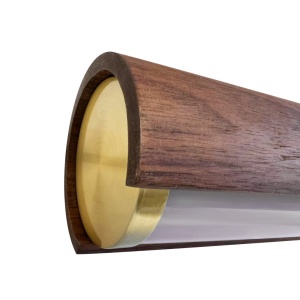 Lustra suspendata LED design liniar din lemn Akeno - Img 7