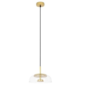 Lustra suspendata LED, Metal, Sticla, Eden 181049 universul-luminii.ro