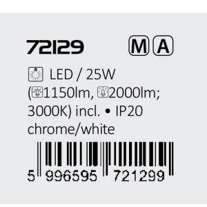 Lustra Suspendata Liniara, LED, Crom, Elia - Img 3