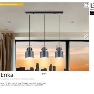 Lustra suspendata metal design decorativ Erika 3L 42619 universul-luminii.ro