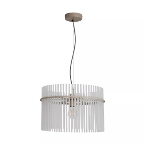 Lustra suspendata metal sand, tije din sticla Swizzle - Img 3