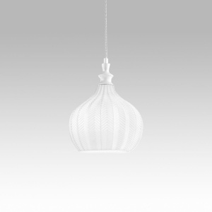 Lustra suspendata, Pendul CLEOFE ambra, alb, cobalt sau ecru - Img 3