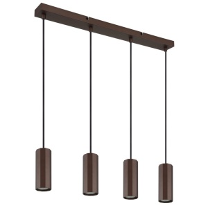 Lustra suspendata stil minimalist JAMES 4L bronz 162089 universul-luminii.ro