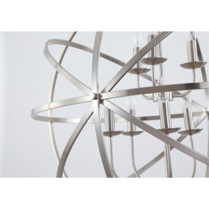Lustra suspendata stil traditional Orbit 8Lt, argintiu satinat 158989 universul-luminii.ro