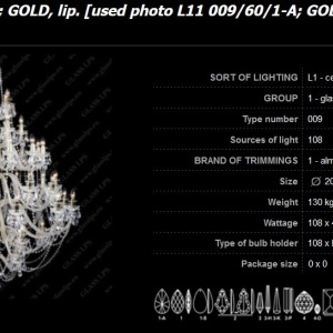 Lustra XXXL cu 108 brate, cristal Bohemia L11 009/108/1-A 183189 universul-luminii.ro