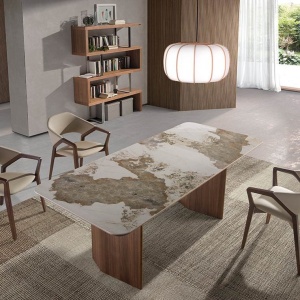 Masa deosebita design LUX Porcelain Marble 200x90cm