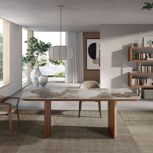 Masa deosebita design LUX Porcelain Marble 200x90cm - Img 3