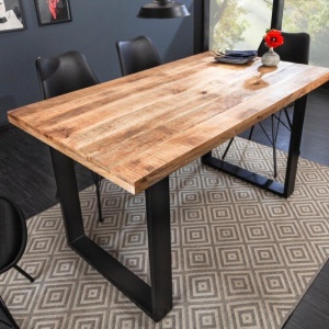Masa design industrial Iron Craft 120cm Mango - Img 2